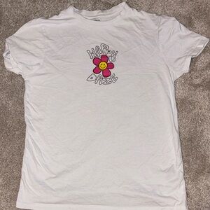 Zoo York (Amnesia) White Tee with Pink and Yellow Graphic